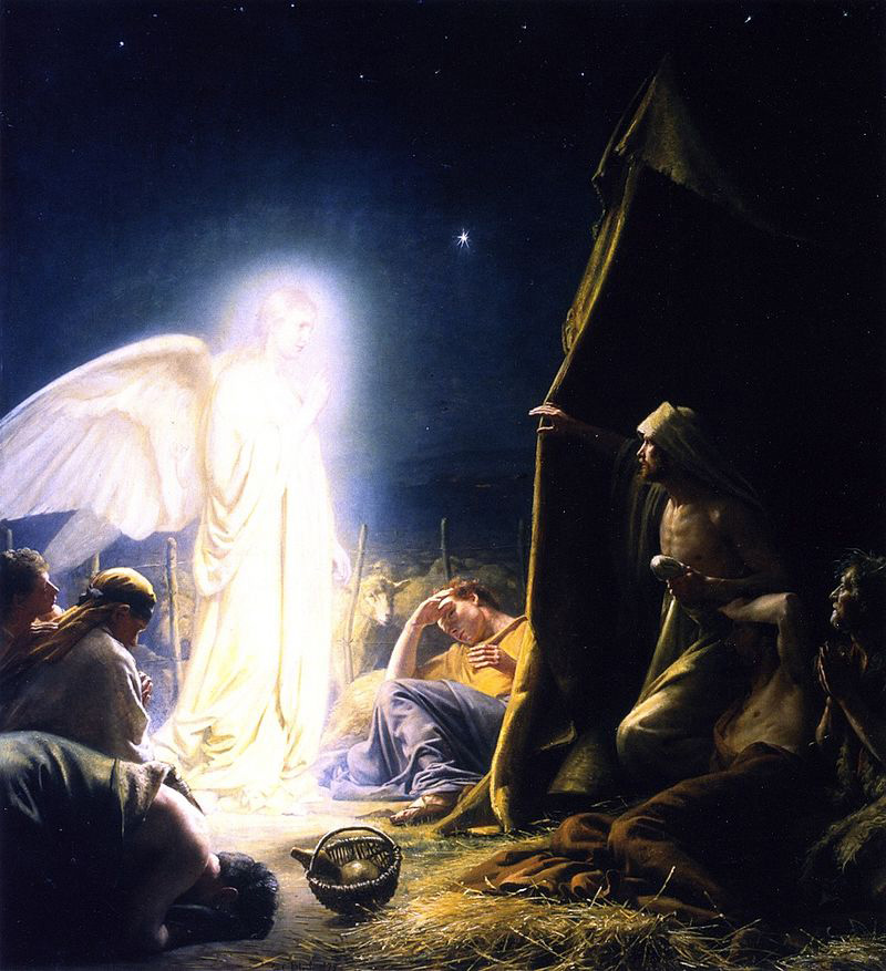 the shepherds and the angel